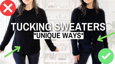 best way to tuck in sweaters.